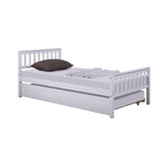 Twin Bed with Headboard and Footboard White