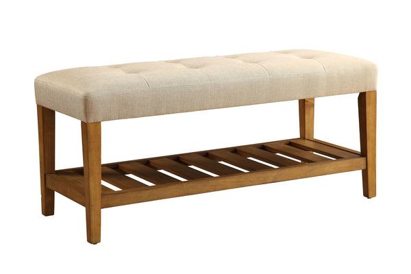 Bench in Beige & Oak