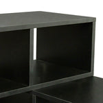 Double L-Shaped TV Stand，Display Shelf ，Bookcase for Home Furniture,Black