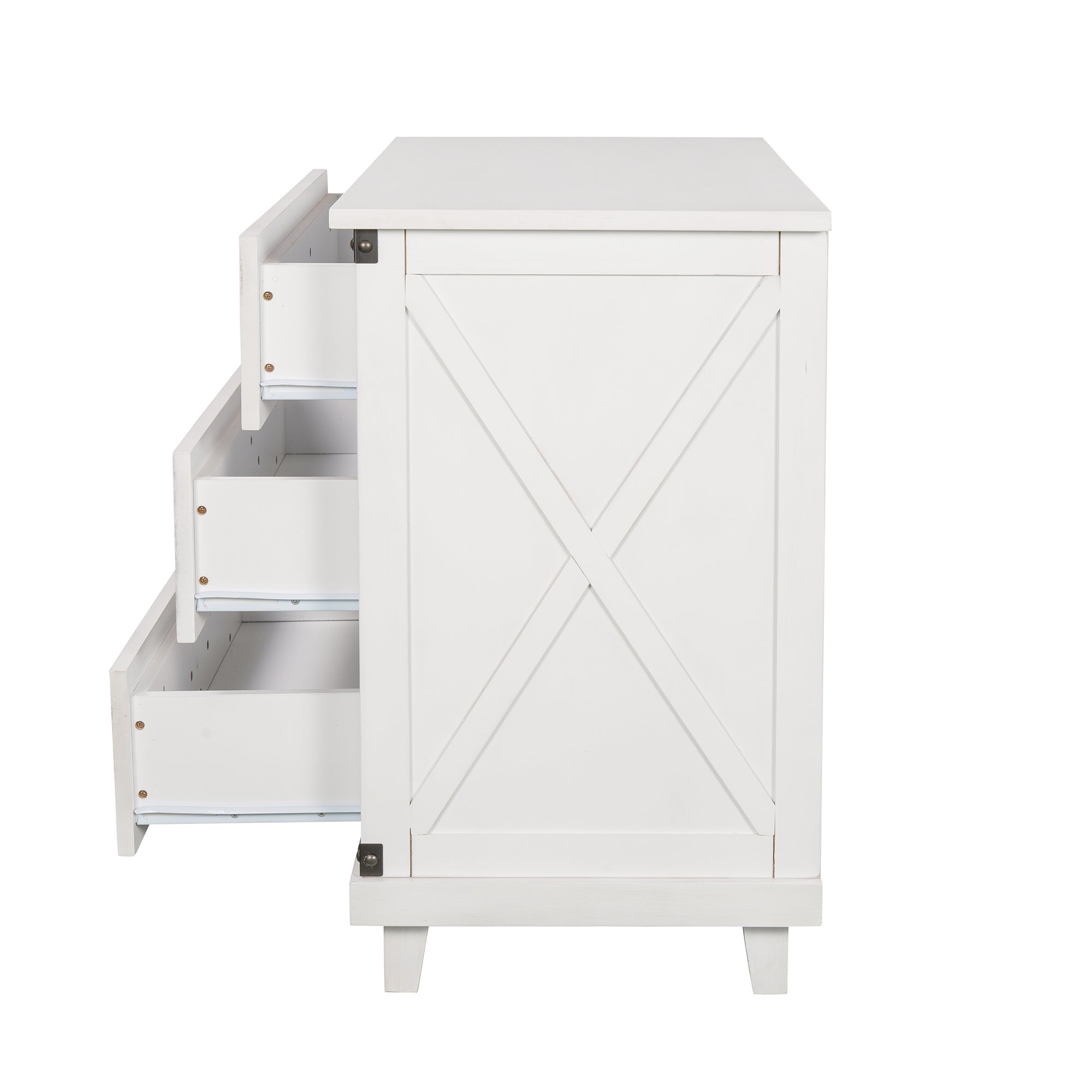 Modern Bedroom Nightstand White