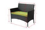 Patio Outdoor Rattan Furniture Set (4pcs)