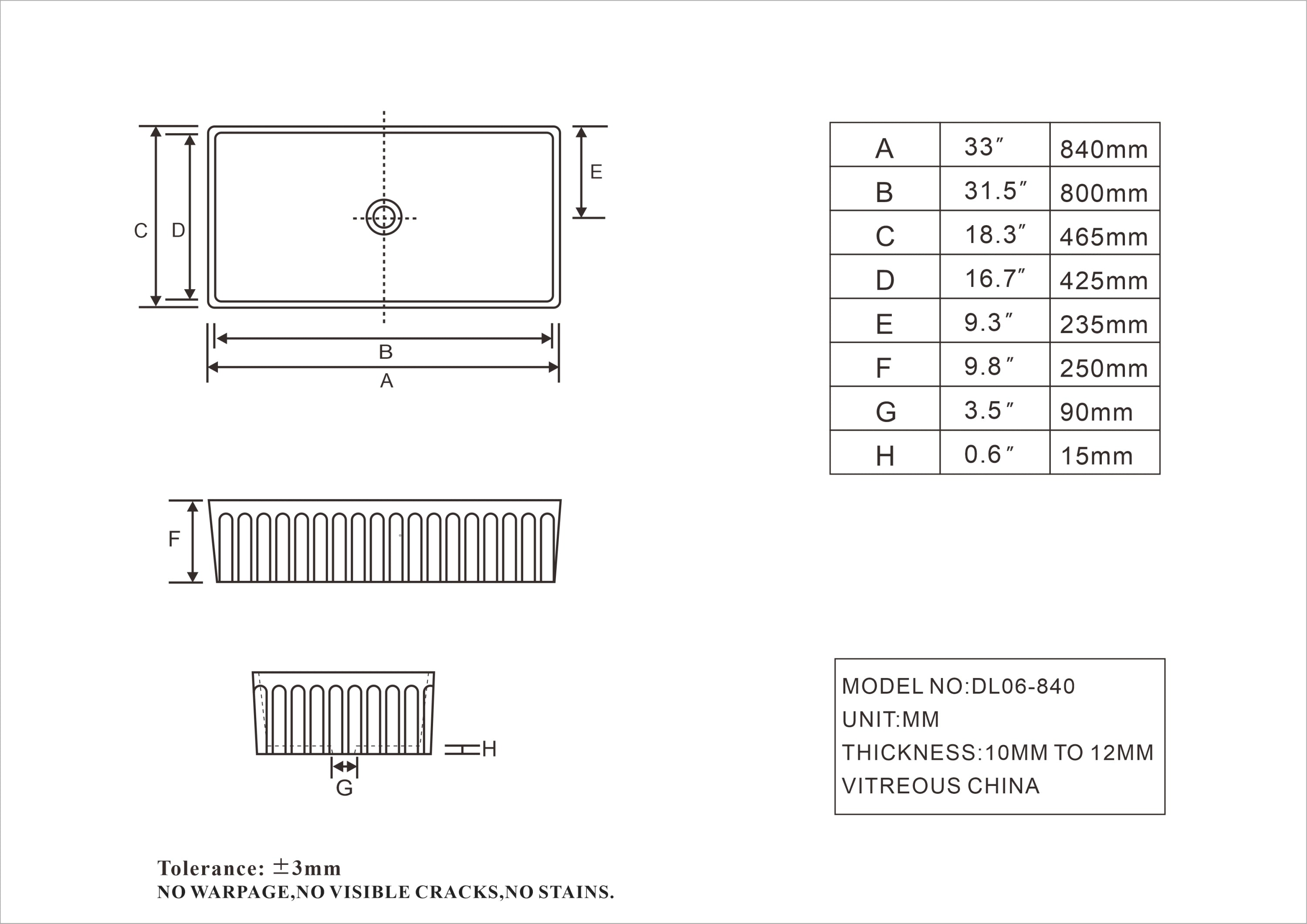 33“*18” kitchen sink