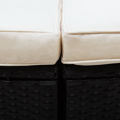 Outdoor Rattan Daybed Sunbed Set